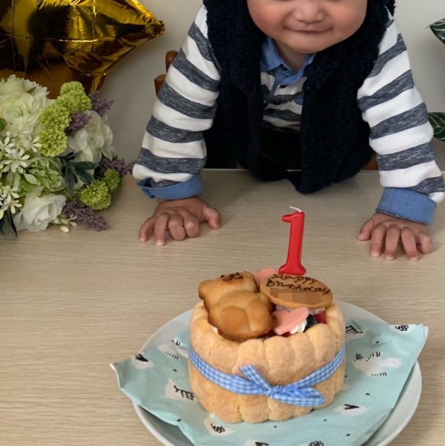 1歳もいっしょに食べられるケーキでお誕生日のお祝い 夢を紡ぐくらし